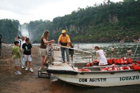 ...und sind Boot gefahren
